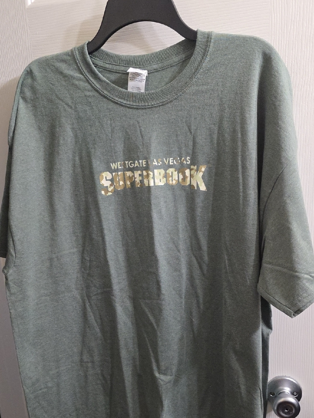 Gildan Olive Green Short Sleeve Tee Westgate Las Vegas Size XXL